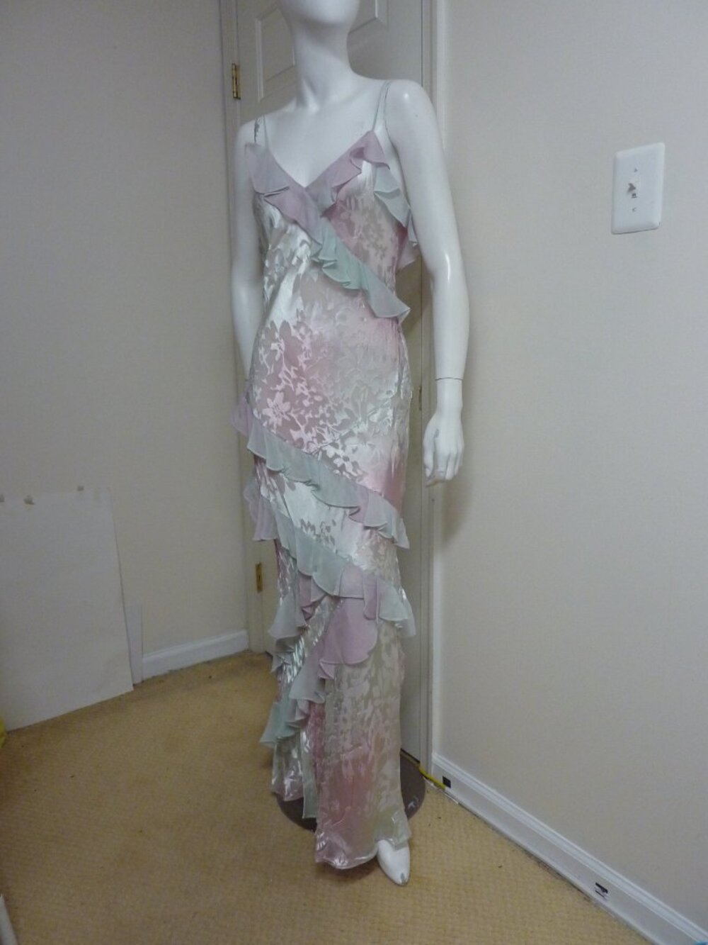 LoveShackFancy Rialto Ruffle Maxi Dress in Lilac Spring - Picture 11 of 13